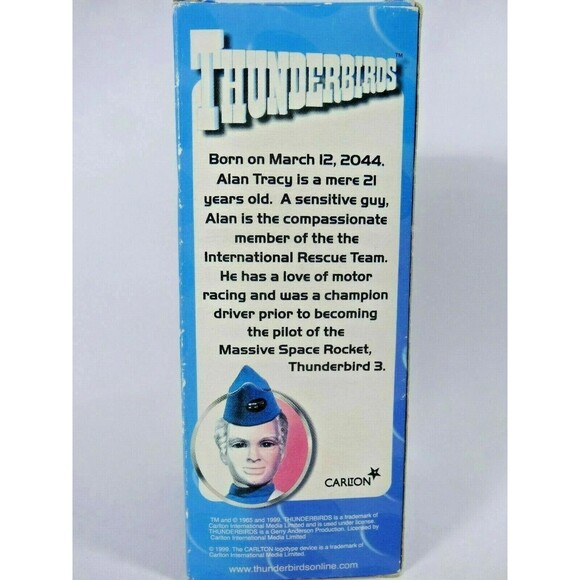 Funko Inc. 1999 Wacky Wobbler Thunderbirds Alan Tracy Bobblehead Blue Retro - Picture 3 of 5